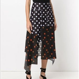 JW Anderson panelled pattern skirt, us4
